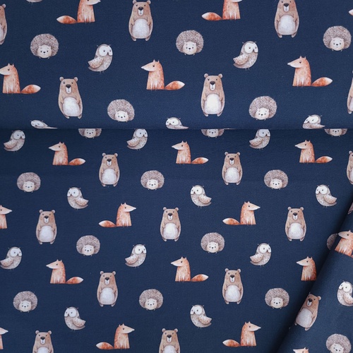 European Knit, Oeko-Tex, French Terry, Fable Forest Blue