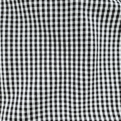 *REMNANT 108cm* Classic Woven Cotton Gingham 3mm, Black & White