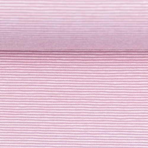 European Ribbing, Oeko-Tex, 1mm Yarn Dyed Stripes Pastel Pink/White