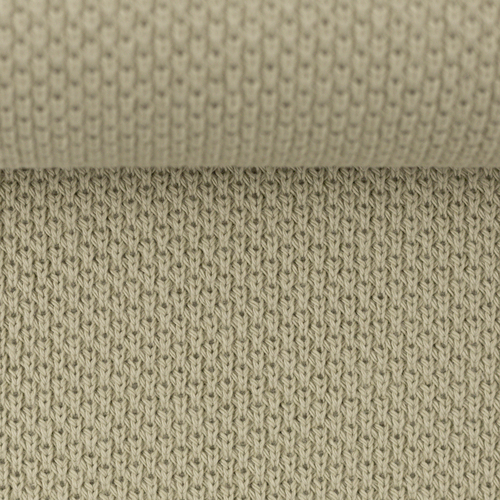 *REMNANT 145cm* European Textured Cotton Knit, Oeko-Tex, Flax