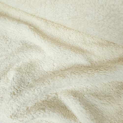 *REMNANT 48cm* European Cotton Blend "Teddy" Plush, Natural