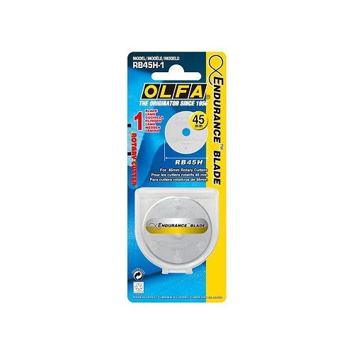 OLFA Rotary Cutter Replacement RB45H-1 Endurance Blade - 45mm