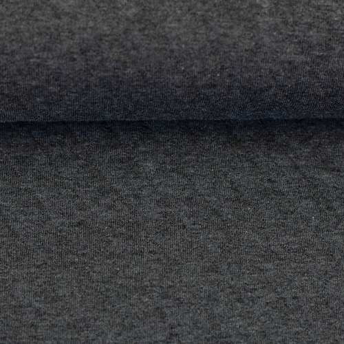 European Quilted Knit, Oeko-Tex, Diamonds, Melange Charcoal