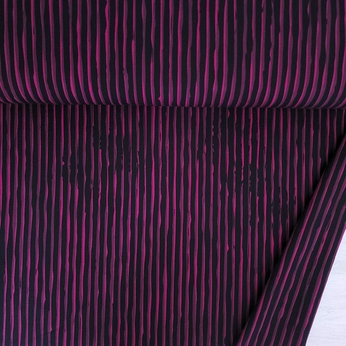 European Knit, Oeko-Tex, French Terry, Inked Shadow Pink/Black