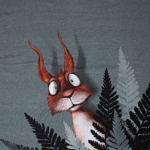 European Knit, Oeko-Tex, French Terry, Go Nuts Grey 82cm PANEL