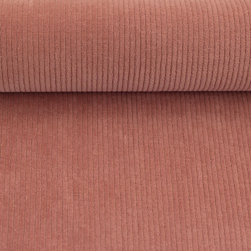 European Stretch Velour Corduroy Jersey, Canyon Rose