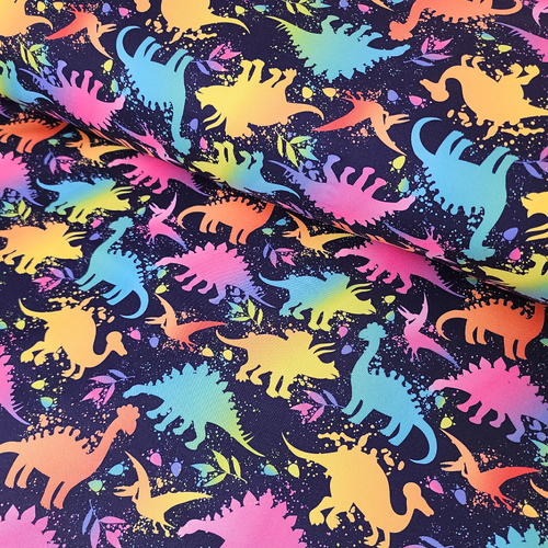 *REMNANT 147cm* European Softshell, Nano, Rainbow Dinosaurs