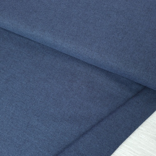 European Fine Brushed Cotton Flannel,  Denim Blue Mottle