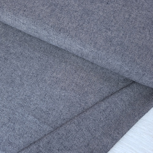 European Fine Brushed Cotton Flannel, Grey Mottle