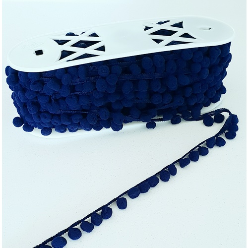 *REMNANT 225cm* Birch Creative, Regular Pom Pom, Navy
