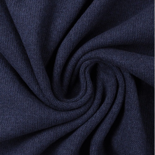 *REMNANT 102cm* European Knitted Brushed Cotton (Winter Weight), Navy
