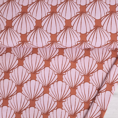 *REMNANT 45cm* European Knit, Oeko-Tex French Terry, Shells