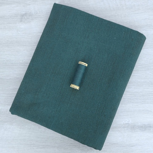 *2 PIECE BUNDLE* European Knit, Oeko-Tex French Terry, Denim Look Midnight Teal & Thread