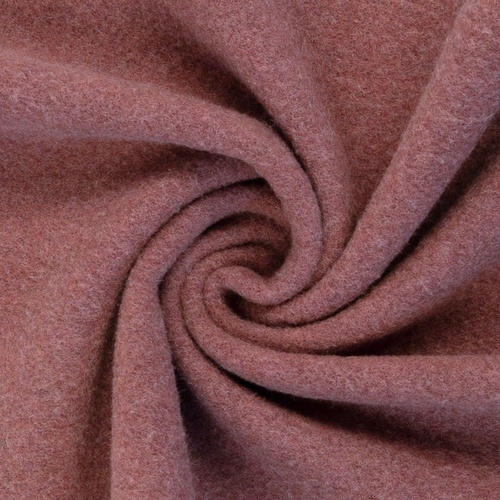 Merino Wool Fleece, Oeko-Tex, Melange Dark Canyon Rose