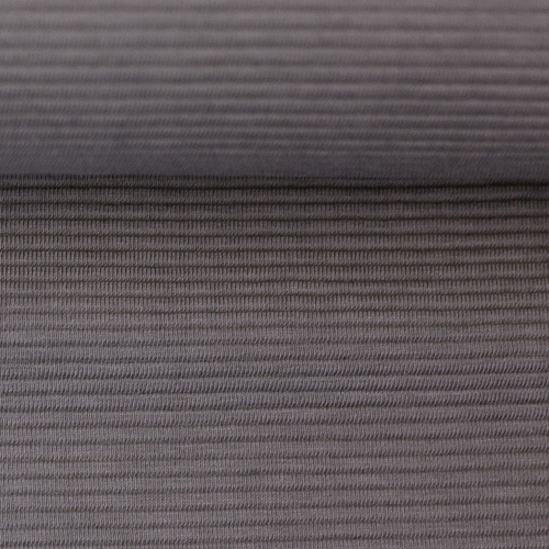 *REMNANT 67cm* European Heavy Cotton Ribbed Knit, Oeko-Tex, Pewter