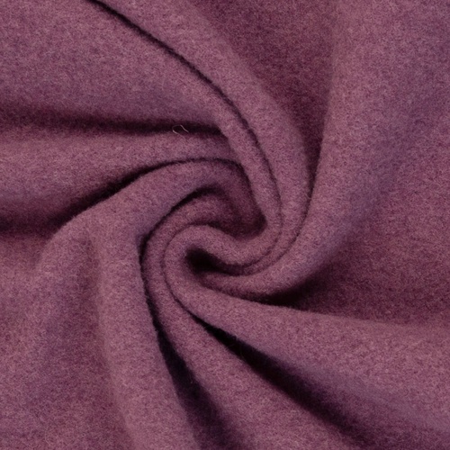 Virgin Wool Fleece, Oeko-Tex, Violet Grape