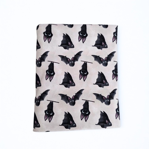 *REMNANT 80cm* European Cotton Elastane Jersey, Oeko-Tex, Bats Oatmeal