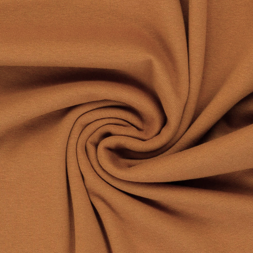 *REMNANT 59cm* European Cotton Elastane Jersey, Solid, Oeko-Tex, Honey