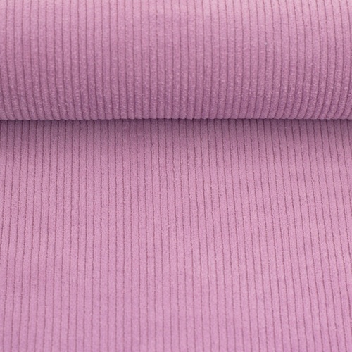 *REMNANT 93cm* European Stretch Velour Corduroy Jersey, Dusty Mauve