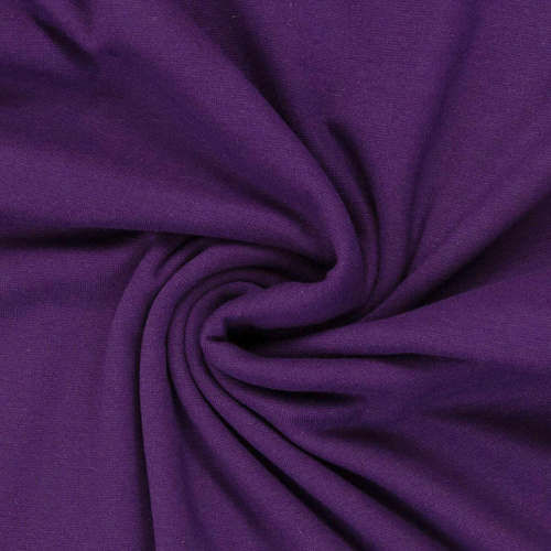 *REMNANT 92cm* European Cotton Elastane Jersey, Solid, Oeko-Tex, Purple