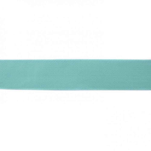 *REMNANT 254cm* Waistband Elastic, Soft 40mm Plain Minty Aqua