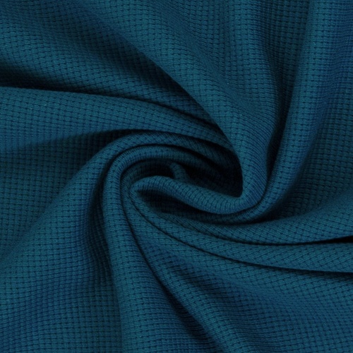 European Classic Waffle Knit, Oeko-Tex, Oxford Blue