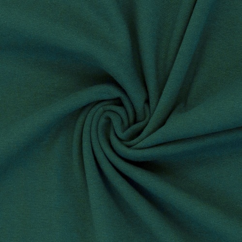 *REMNANT 43cm* European Cotton Elastane Jersey, Solid, Oeko-Tex, Royal Pine AW26