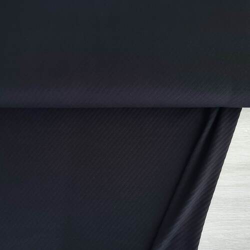 *REMNANT 145cm* European Cotton Jacquard Knit, Oeko-Tex, Diagonal Black