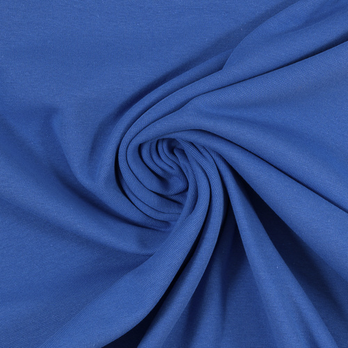 *REMNANT 12cm* European Smooth Ribbing, Oeko-Tex, Solid, Royal Blue