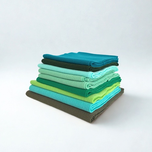 Ribbing Remnants Bundle - Green Tones