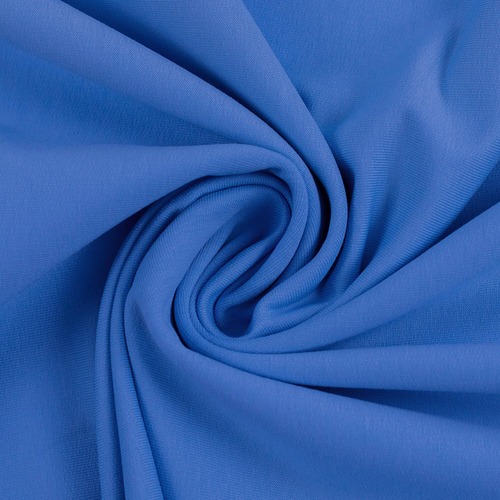 *REMNANT 58cm* European Cotton Elastane Jersey, Solid, Oeko-Tex, Sapphire - Seconds Quality