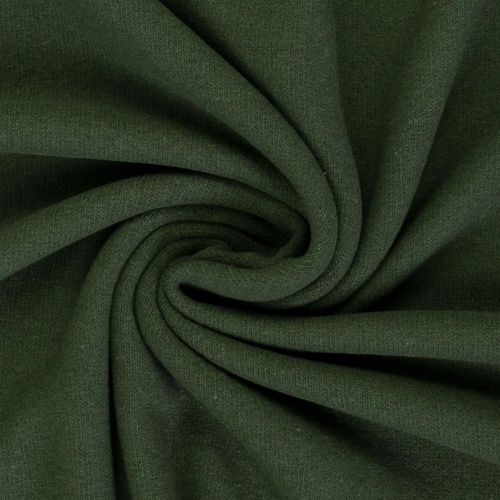 *REMNANT 130cm* European Knitted Brushed Cotton (Winter Weight), Hunter Green