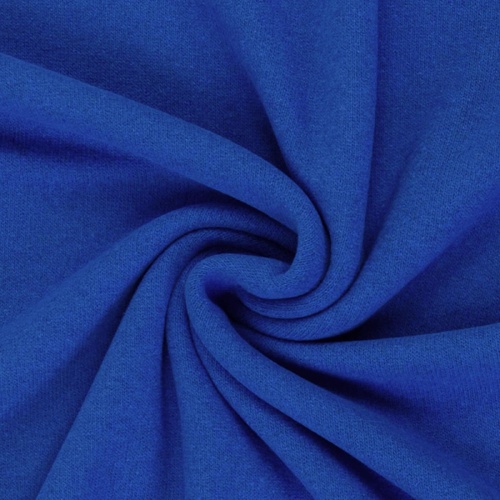 *REMNANT 84cm* European Knitted Brushed Cotton, Mid Weight, Royal Blue