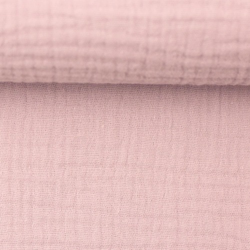 *REMNANT 121cm* European Double Gauze, Oeko-Tex, Sweet Rose