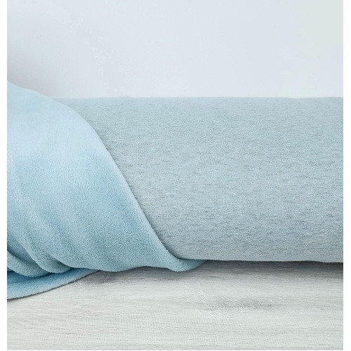 *REMNANT 85cm* European Alpine Fleece Sweater Knit, Melange Light Sage