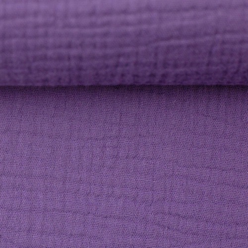 *REMNANT 120cm* European Double Gauze, Oeko-Tex, Dark Lavender
