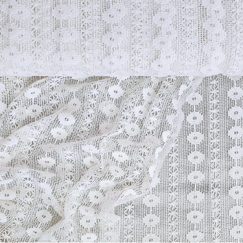 *REMNANT 41cm* Crochet Lace Vanilla White