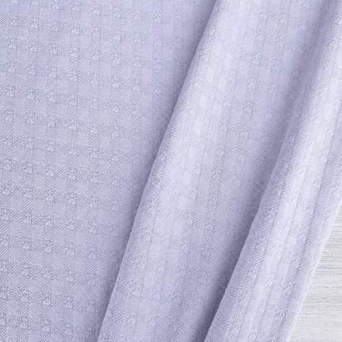 European Textured Jacquard Look Cotton Jersey Knit, Oeko-Tex, Periwinkle