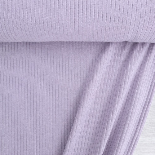European Lightweight Linen Cotton Ribbed Jersey Knit, Oeko-Tex, Periwinkle