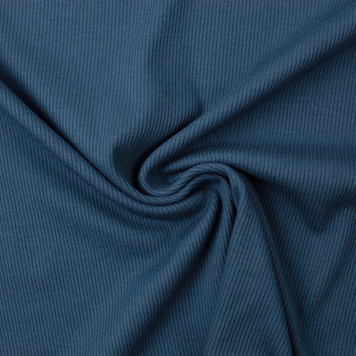 *REMNANT 133cm* European Fine Ribbed Jersey Knit, Oeko-Tex, Dark Peacock