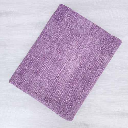 *REMNANT 51cm* European Knit, Oeko-Tex French Terry, Denim Look Dusty Lilac