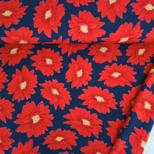 European Modal/Cotton Blend Elastane French Terry Knit, Margarita Red