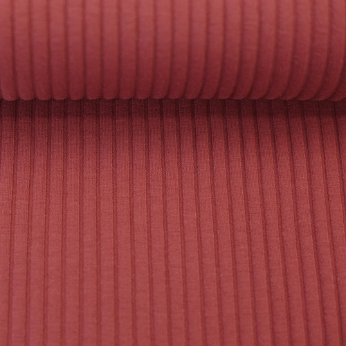 *REMNANT 176cm* European Fluted Ribbed Jersey Knit, Oeko-Tex, Maple