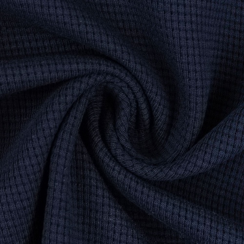 European Classic Waffle Knit, Oeko-Tex, Navy