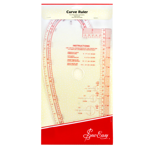 Sew Easy, Curved Ruler Metric & Imperial