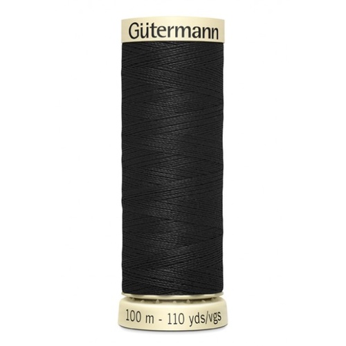 Gutermann, Sew-All Thread 100m, Colour 000, BLACK
