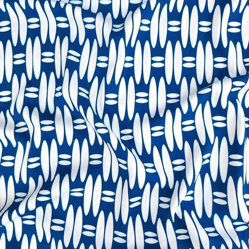 European Woven Viscose, Oeko-Tex, Ripple Blue