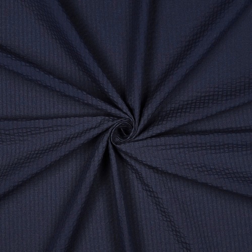 European Cotton Seersucker, Navy