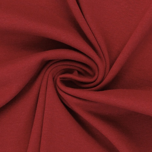 *REMNANT 49cm* European Cotton Elastane Jersey, Solid, Oeko-Tex, Antique Ruby AW26