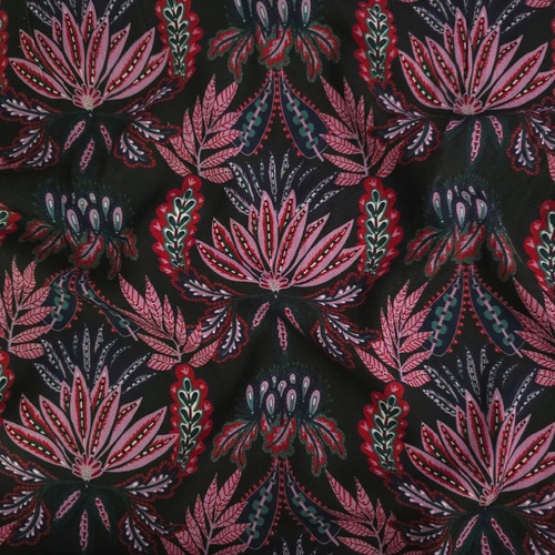 European Woven Viscose, Oeko-Tex, Indian Summer Midnight